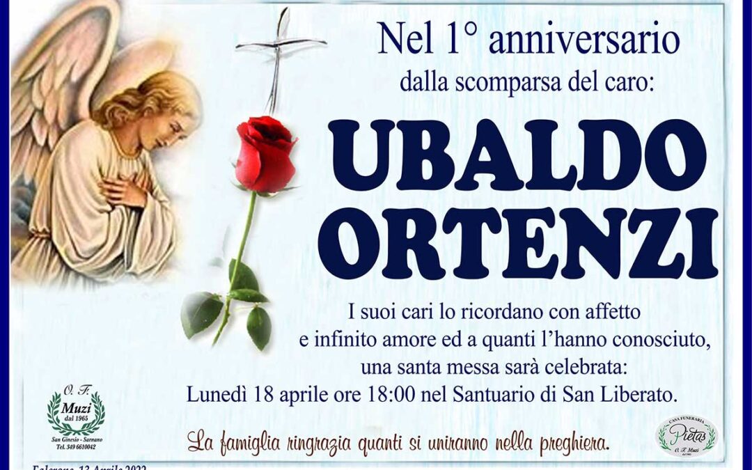 Primo anniversario Ubaldo Ortenzi