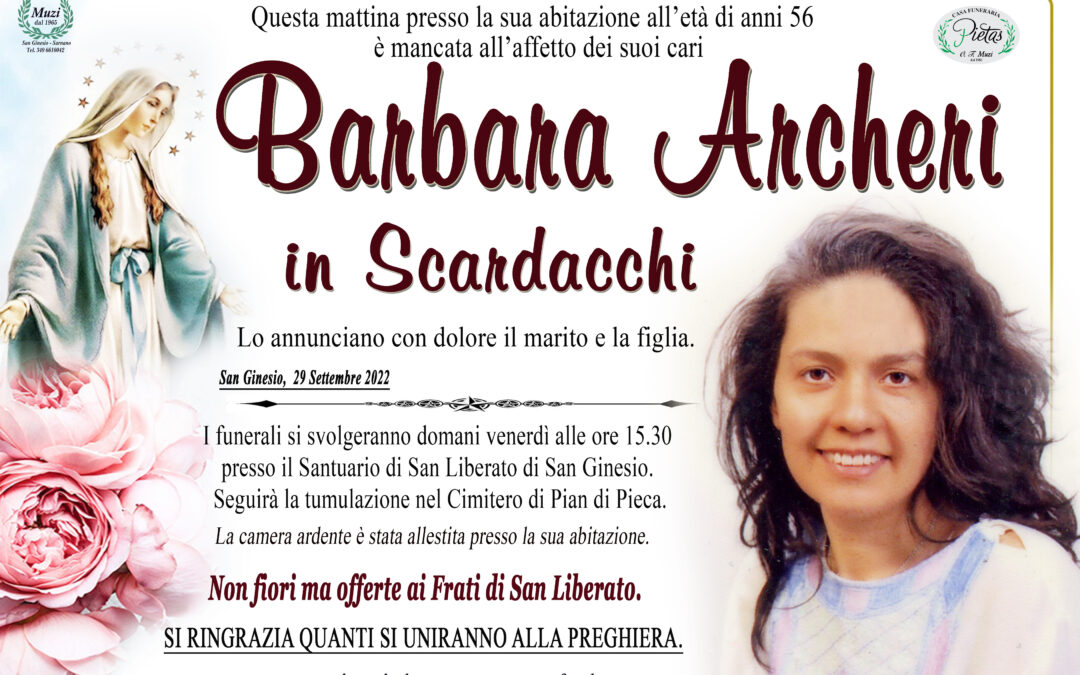 Barbara Archeri in Scardacchi