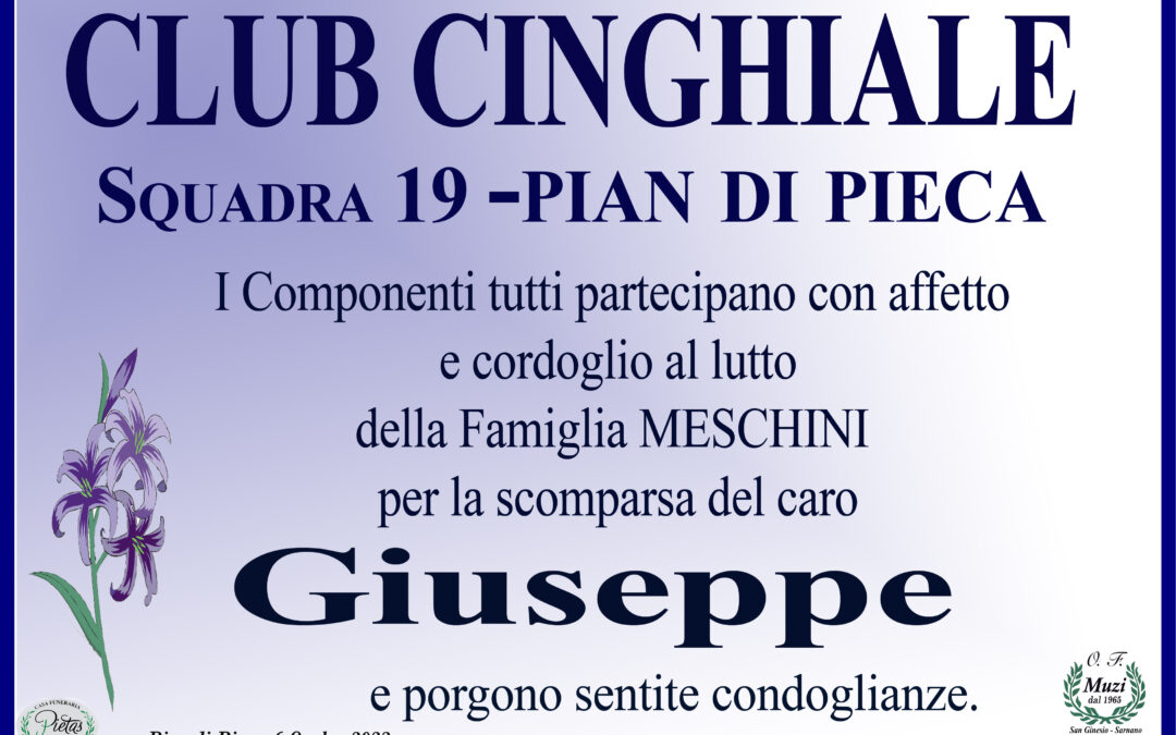 Club Cinghiale Squadra 19 – Pian di Pieca