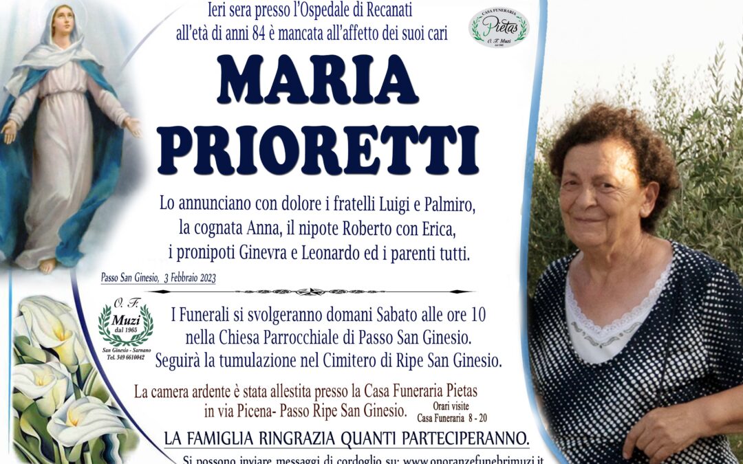 Prioretti Maria