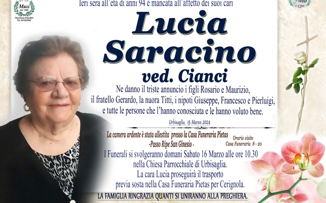 Saracino Lucia ved. Cianci